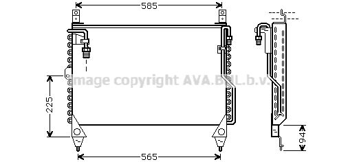 AVA QUALITY COOLING Конденсатор, кондиционер MS5242